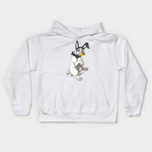 Bobtail BunnyCat: Cream Lynx Point (Black) Kids Hoodie